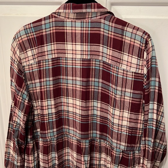 LOFT tiered plaid dress - Picture 6 of 6